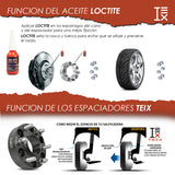 Espaciadores Teix Gris 6x130 74.6mm 14x1.5 Chevrolet S10 Max