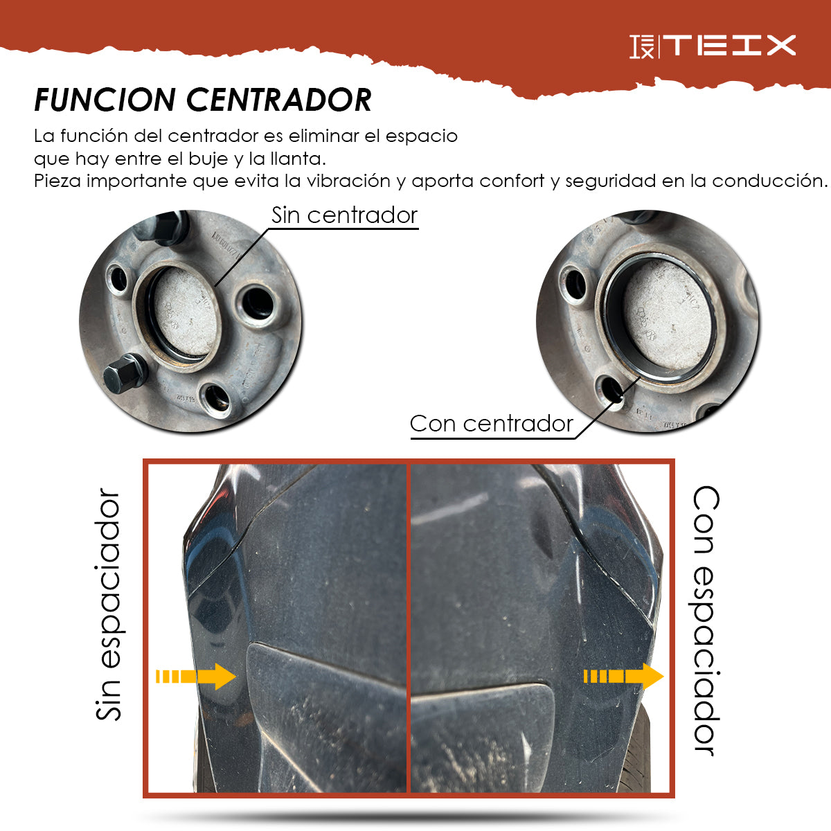 Espaciadores Teix Gris 6x130 74.6mm 14x1.5 Chevrolet S10 Max