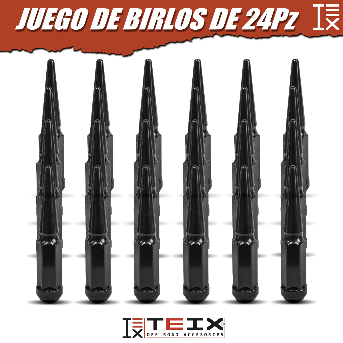 TUERCAS SPIKES TEIX 12X1.5 24PIEZAS