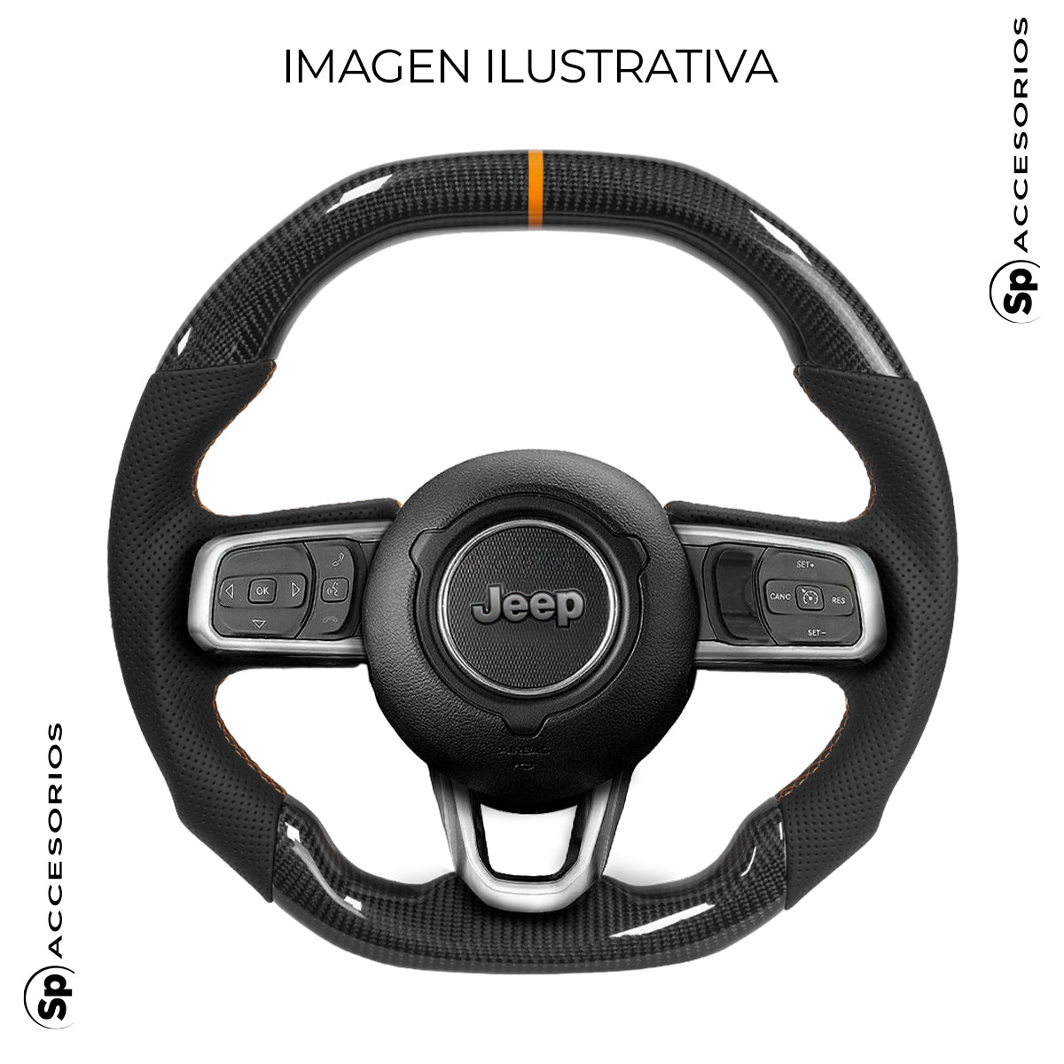 Volante Jeep JL Color Naranja 2019-2025