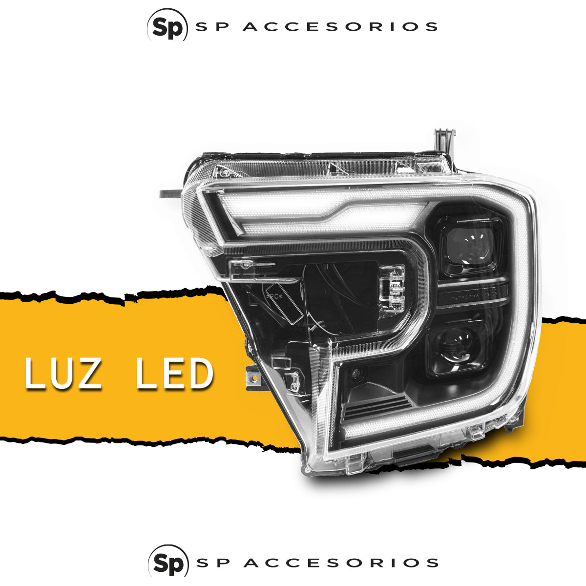 PAR DE FAROS PRINCIPALES LED TIPO RAPTOR PARA FORD RANGER T9 XL XLS ...