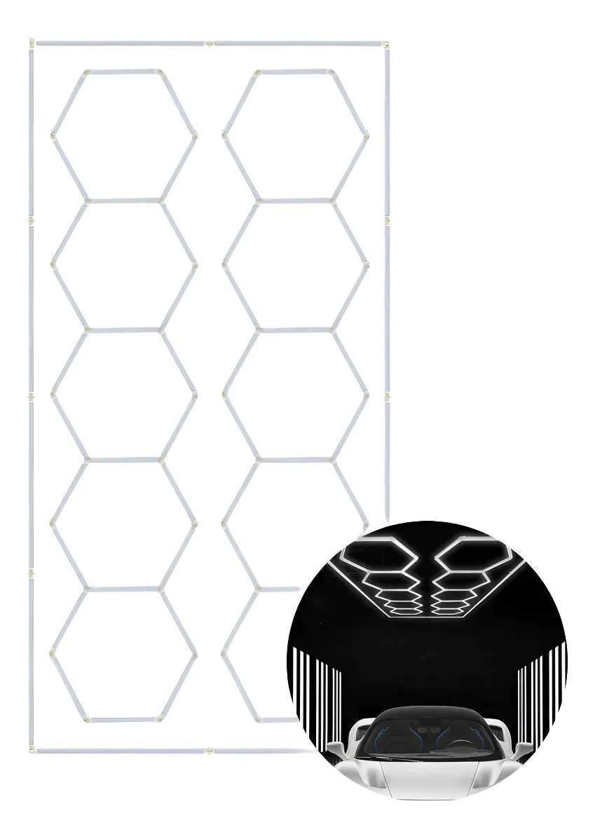 Luz Para Techo Hexagonal Industrial 656w 483.5x244.7cm