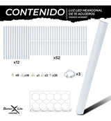 Luz Para Techo Hexagonal Industrial 656w 483.5x244.7cm