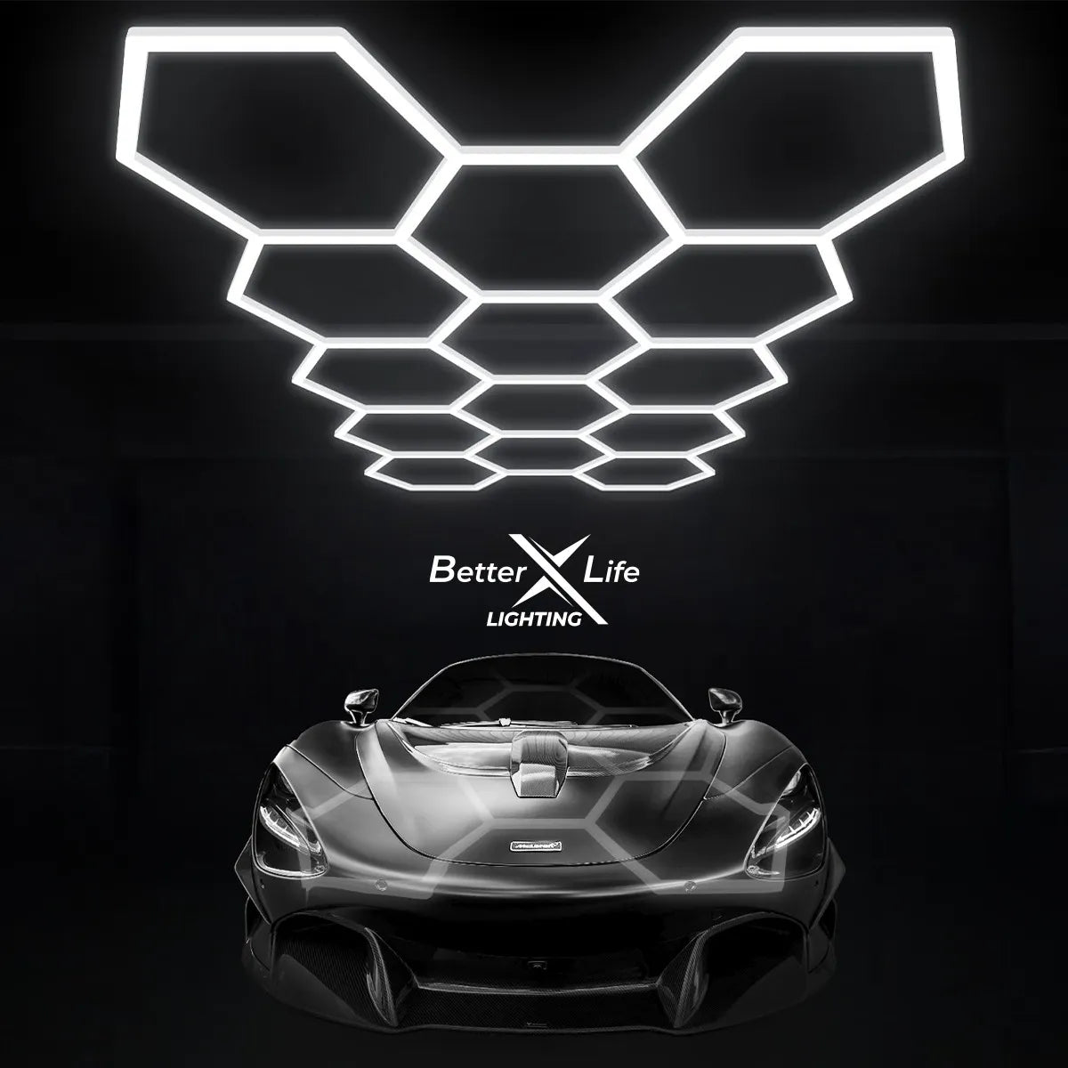 Luz Para Techo De Panel Hexagonal De 696w 483.5x244.7cm