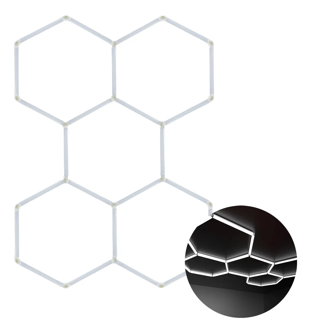 Luz Hexagonal Led Better Life De Techo 192w 226.5x157.7cm