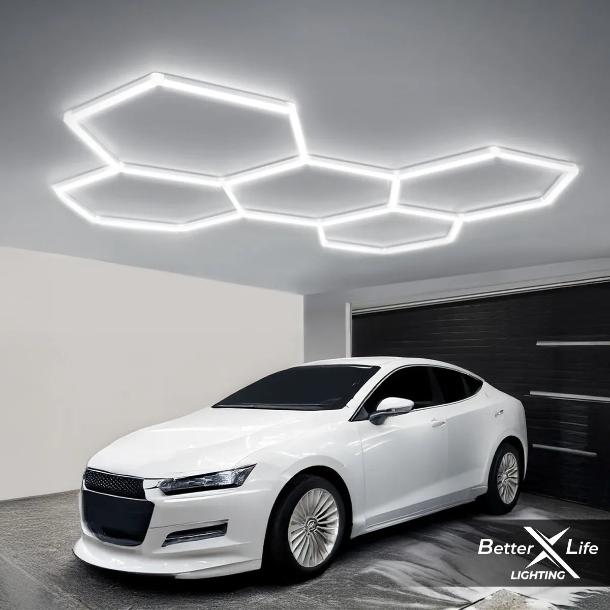 Luz Hexagonal Led Better Life De Techo 192w 226.5x157.7cm