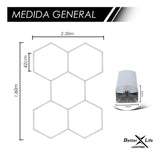 Luz Hexagonal Led Better Life De Techo 192w 226.5x157.7cm