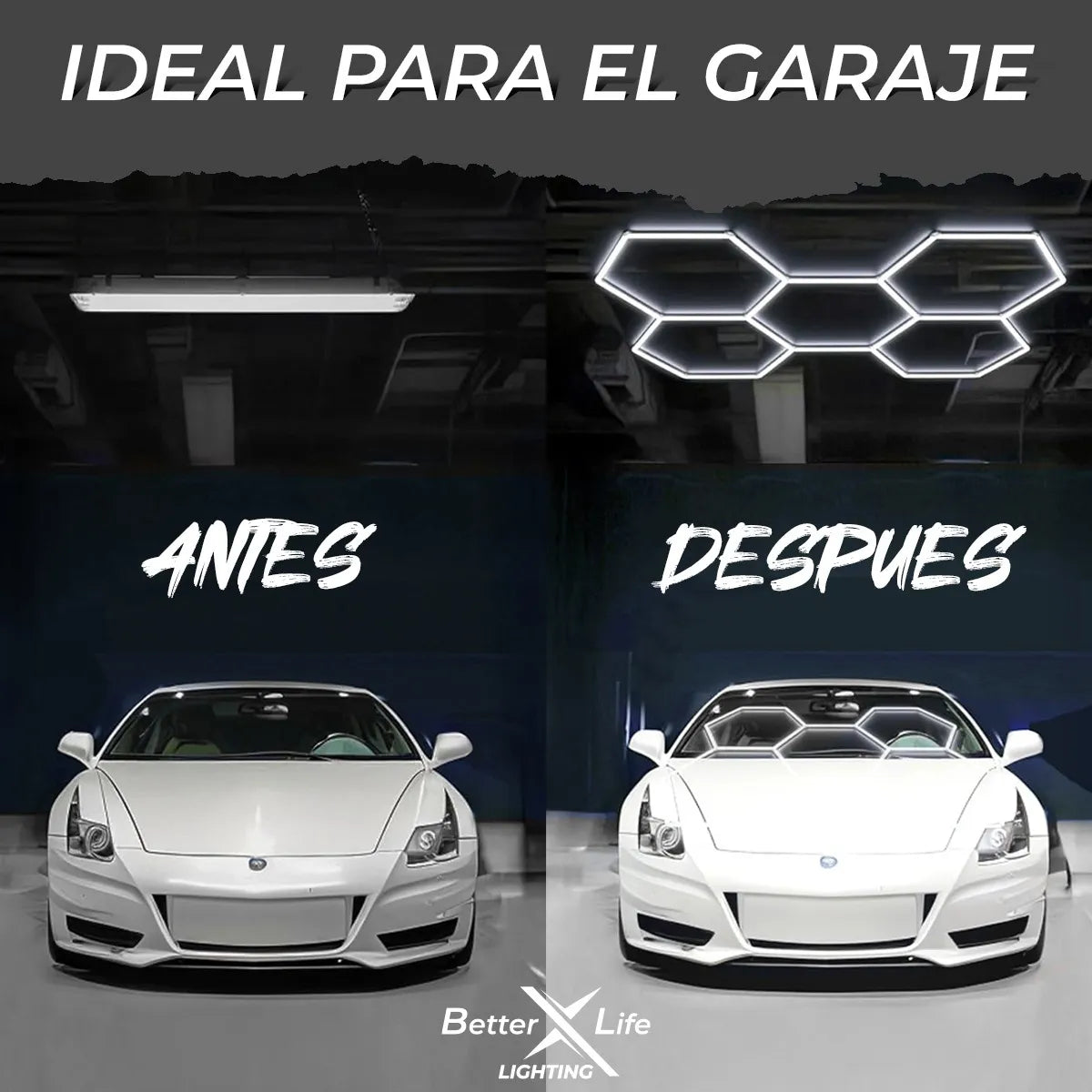 Luz Hexagonal Led Better Life De Techo 192w 226.5x157.7cm