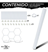 Luz Hexagonal Led Better Life De Techo 192w 226.5x157.7cm