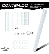 Lampara Para Techo De 480w Hexagonal De 427.4x226.5cm