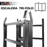 RAMPA PLEGABLE ALUMINIO DE TRI FOLD PARA ATV Y MOTO 680KG 216X137 NEGRO AB7