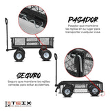 Carrito Jardinería Teix Acero Mediano 317kg Exterior