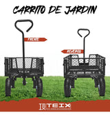 Carrito Jardinería Teix Acero Mediano 317kg Exterior