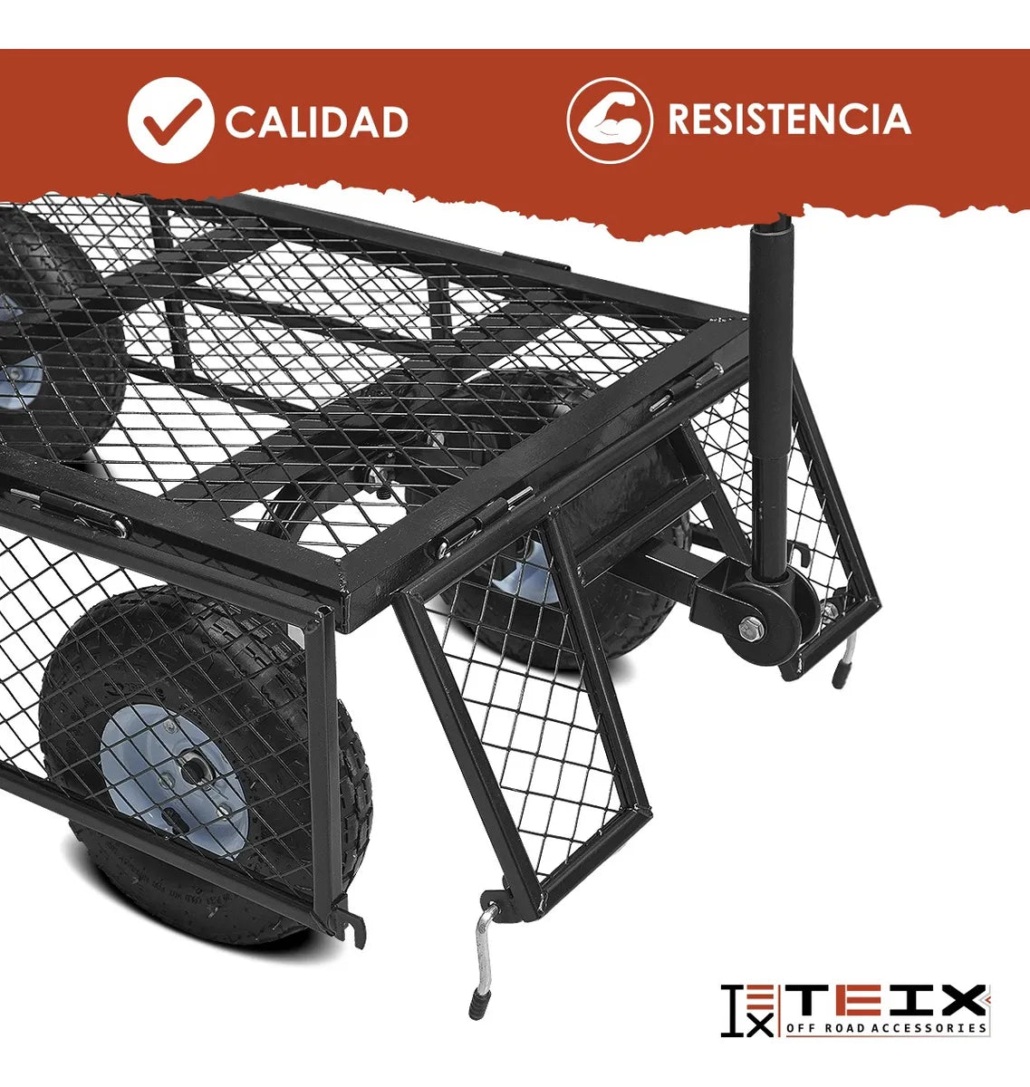 Carrito Jardinería Teix Acero Mediano 317kg Exterior