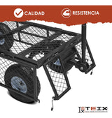 Carrito Jardinería Teix Acero Mediano 317kg Exterior