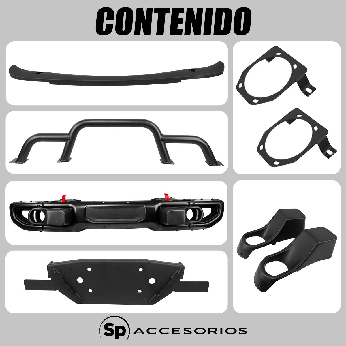 NUEVA DEFENSA DELANTERA ANIVERSARIO PARA JEEP JL CON PERFORACIONES PARA SENSOR