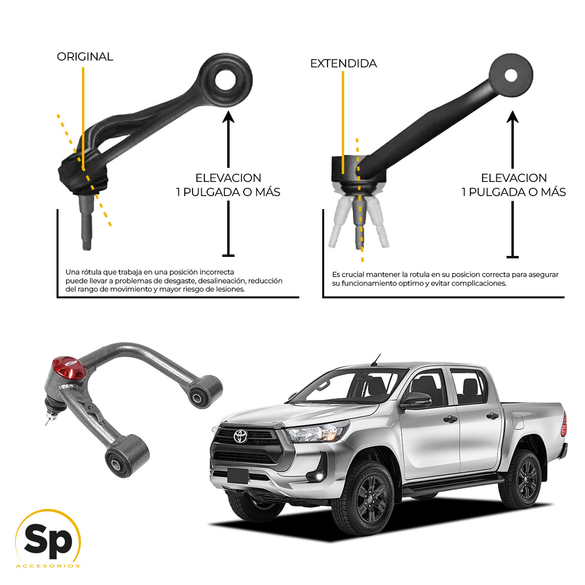 HORQUILLAS PARA TOYOTA HILUX 2016 - 2024