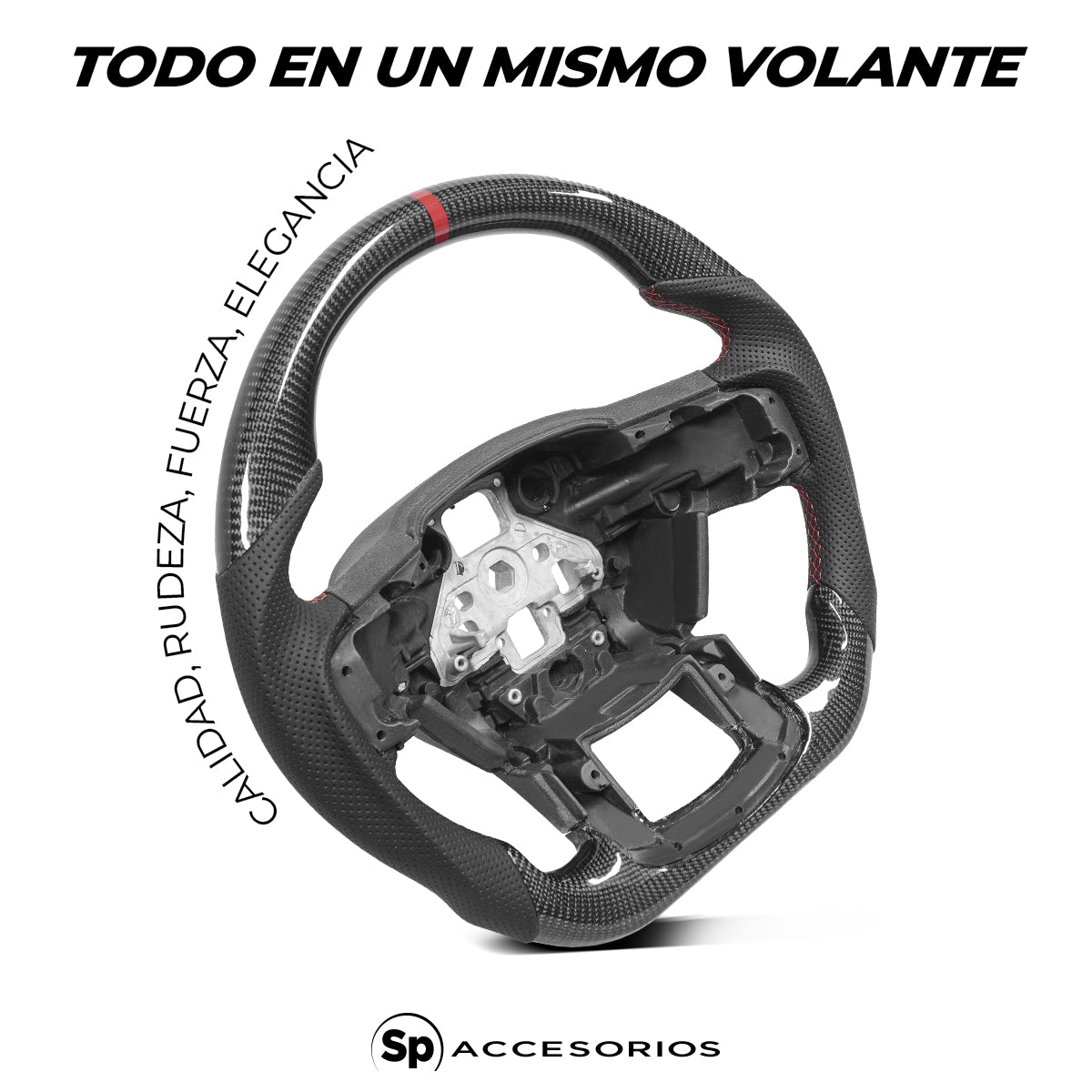 VOLANTE DE FIBRA DE CARBONO PARA FORD LOBO F-150 2015 - 2020