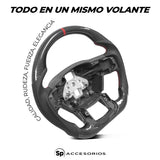 VOLANTE DE FIBRA DE CARBONO PARA FORD LOBO F-150 2015 - 2020