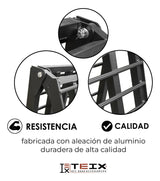 Rampa Aluminio Escalera C/ Soporte Carga Max. 1500lb