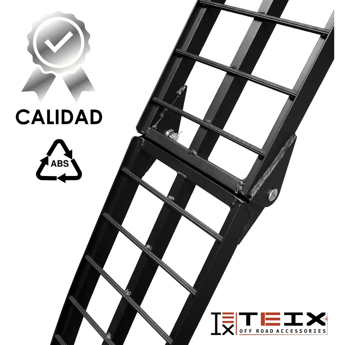 Rampa Aluminio Escalera C/ Soporte Carga Max. 1500lb
