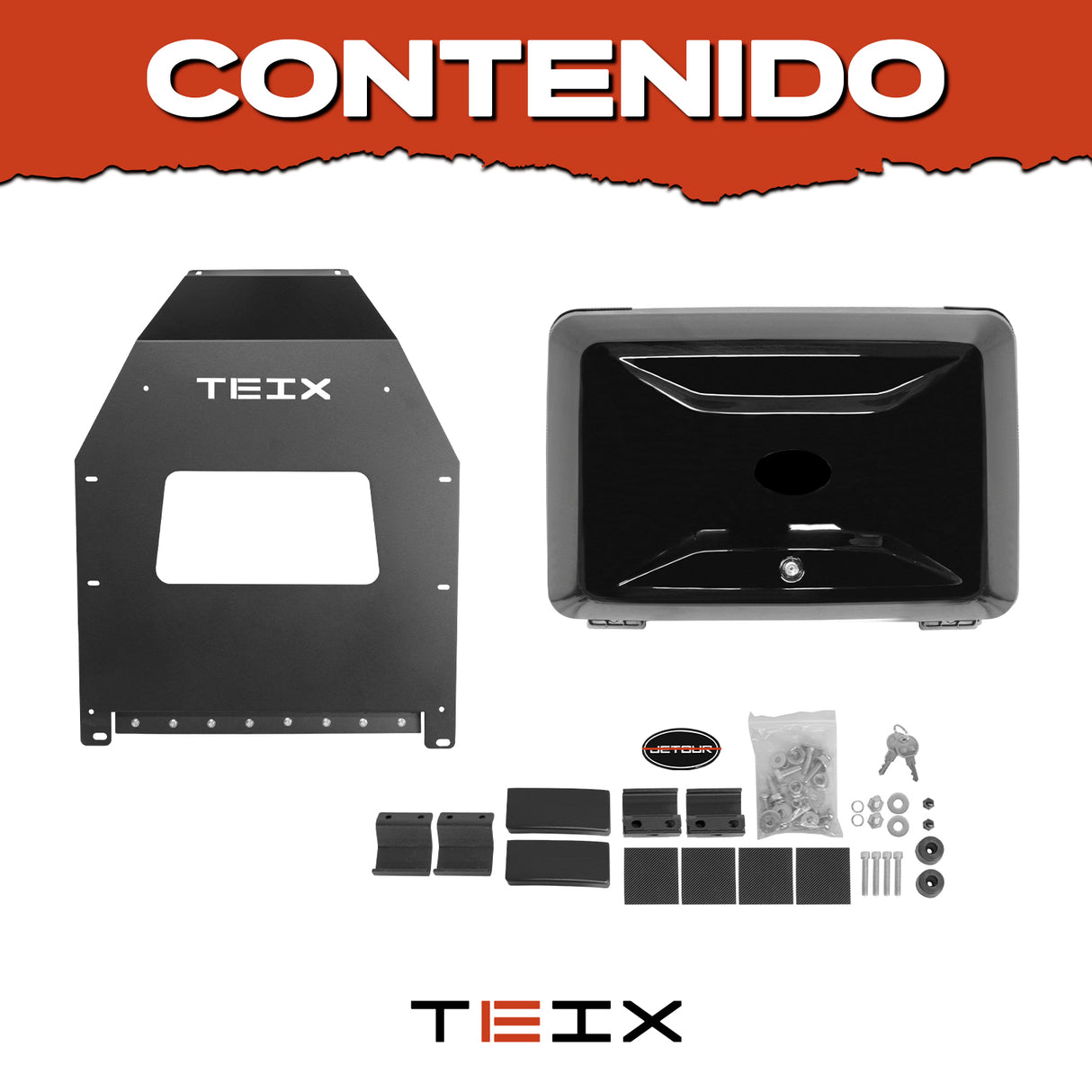 Caja Reforzada Con Kit De Instalación Para Jetour T2 2024+