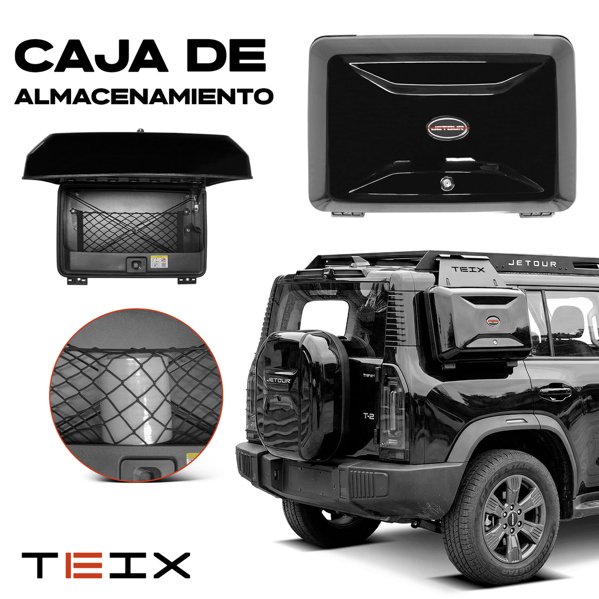 Caja Reforzada Con Kit De Instalación Para Jetour T2 2024+