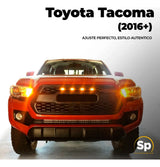 Set De Luz Para Parrilla Ambar Para Toyota Tacoma 2016-2019 Conector Hembra Y Macho De 2 Pines (plug & Play) Amarillo Ambar