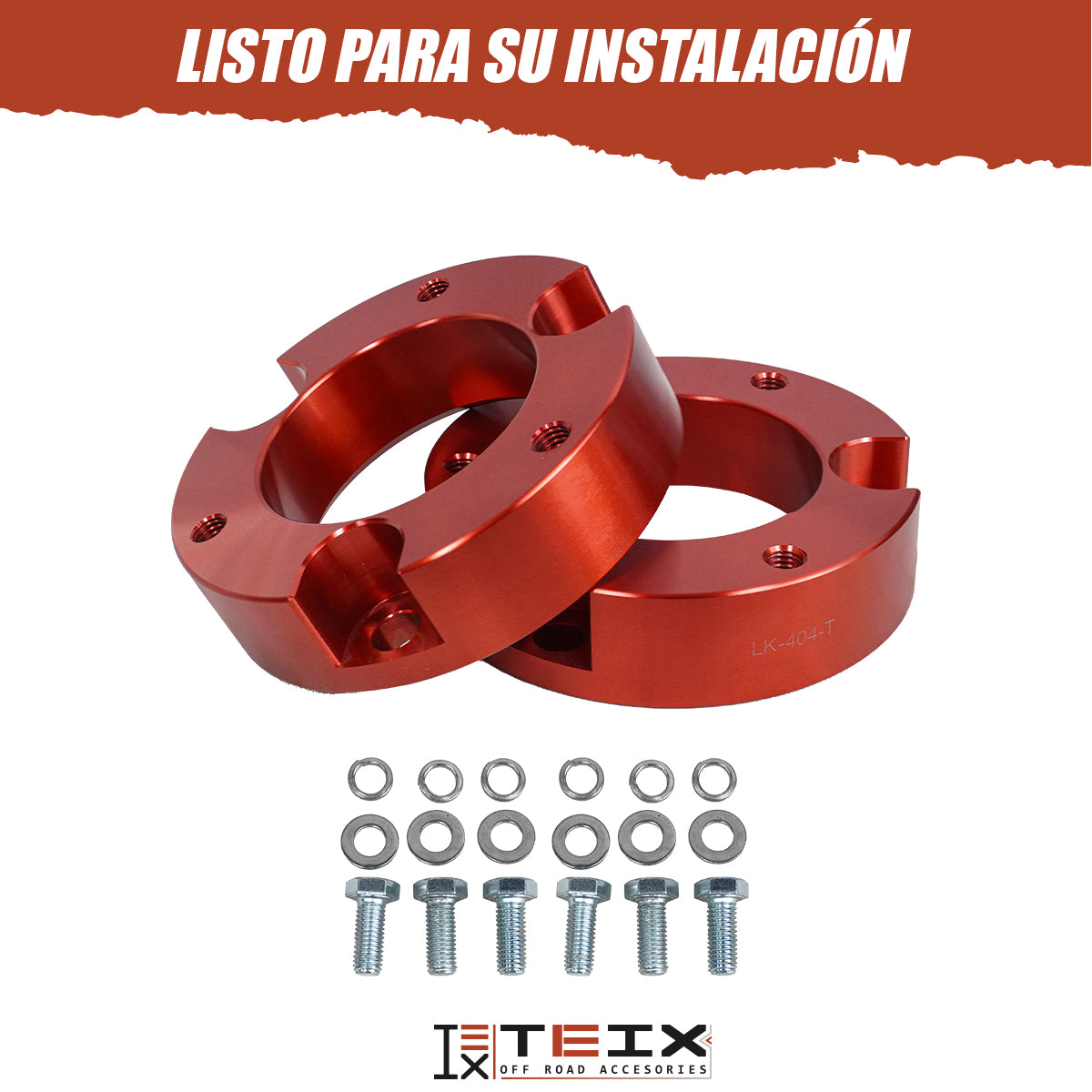 KIT DE ELEVACION TEIX TOYOTA TACOMA 4 RUNNER 2.5" DELANTERO 2005-2019