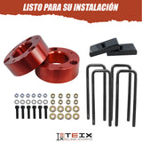 KIT DE ELEVACION CHEVROLET GMC SILVERADO/SIERRA 1500 3 PULGADAS DELANTERO + 1 PULGADA TRASERO 2007-2019