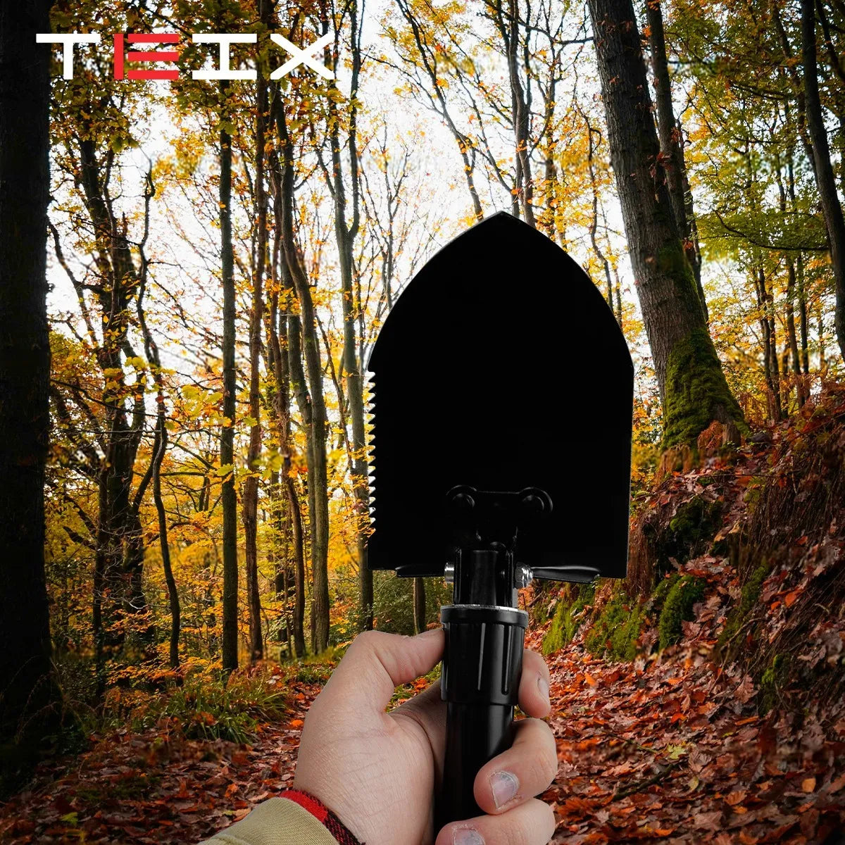 Pala Teix Off Road Multifuncional Portátil Con Bolsa