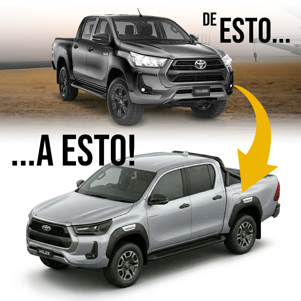 Body kit de Conversión Hilux 2021-2024 A Edición Z Kit Con Cantoneras