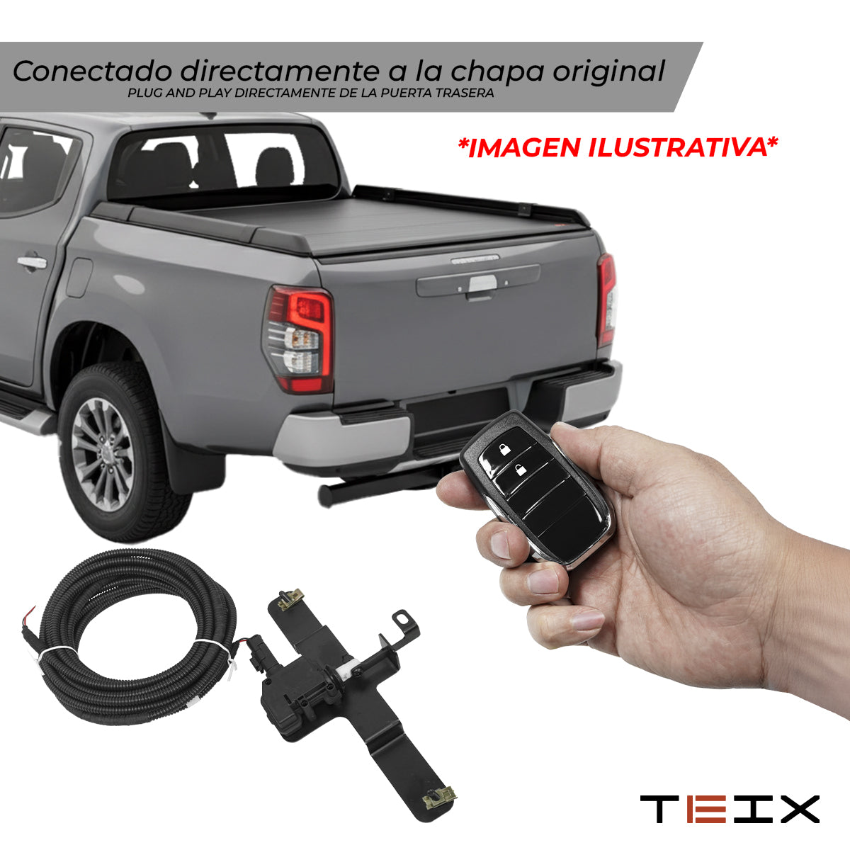 MODULO APERTURA TEIX ELECTRICA TAPA BATEA TOYOTA HILUX  2016-2025+