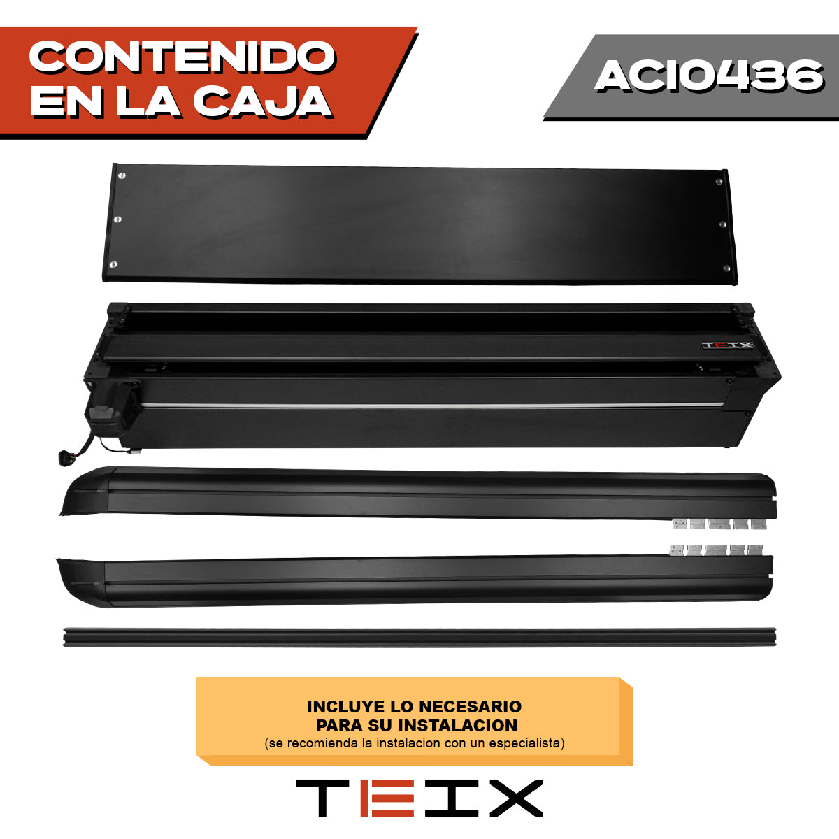 TAPA ELECTRICA POWER- X TEIX FORD RANGER XLT RAPTOR DOB CAB 2023-2026