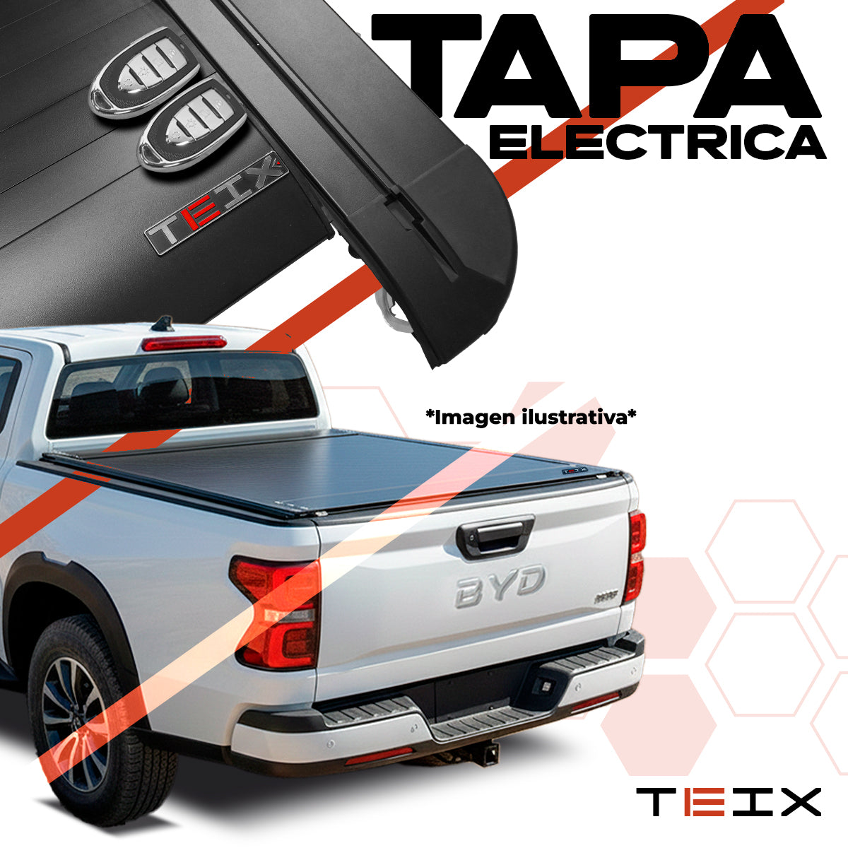 TAPA ELECTRICA POWER-X BYD SHARK 2024+