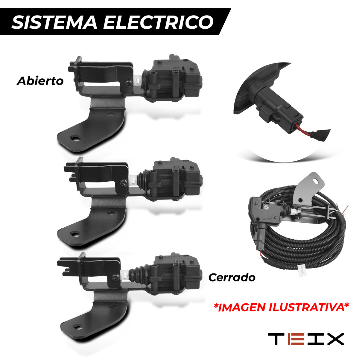 MODULO APERTURA TEIX ELECTRICA TAPA BATEA MITSUBISHI L200 2016-2023