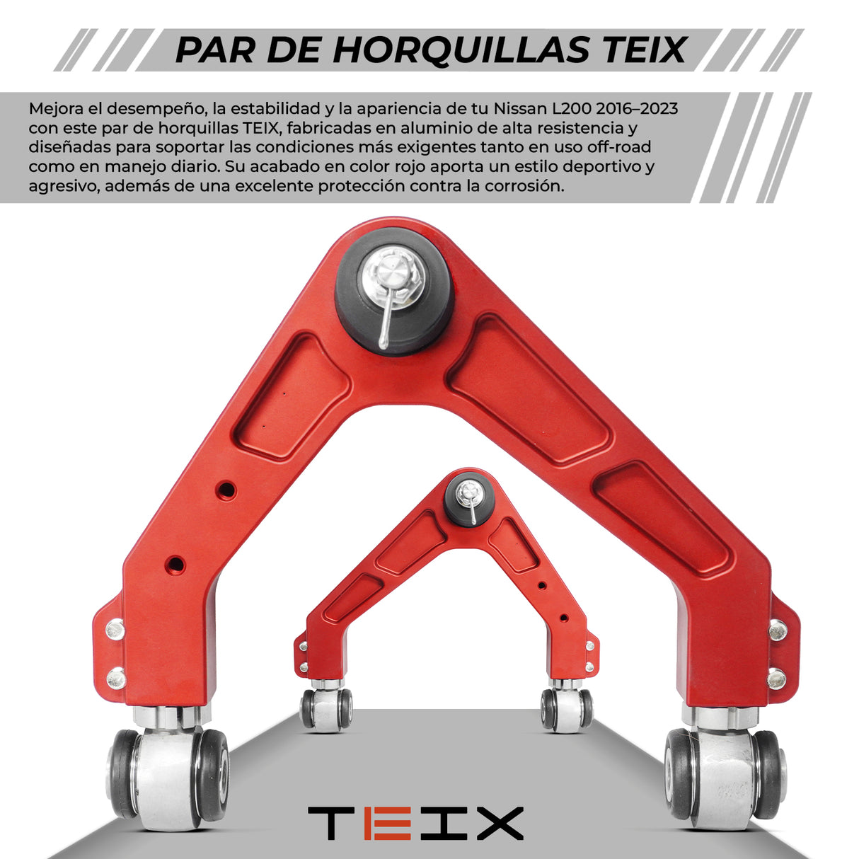 PAR DE HORQUILLAS TEIX ROJOS/ MITSUBISHI TRITON L200 2016-2023