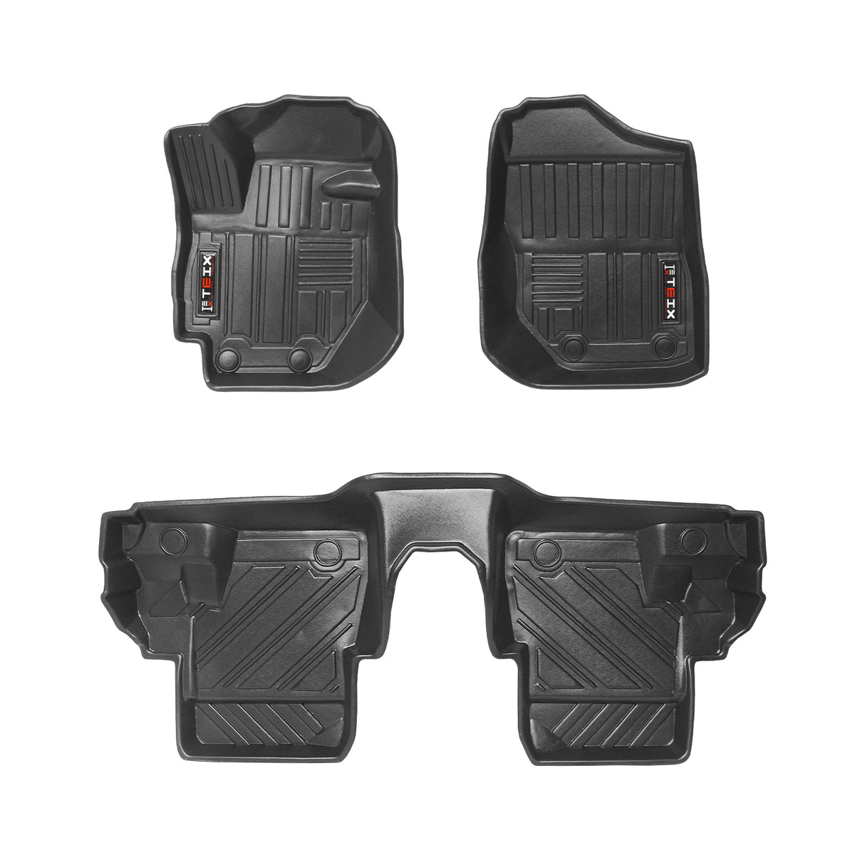 TAPETES  DELANTEROS Y TRASEROS  ABS USO RUDO TEIX PARA SUZUKI JIMNY 2019 - 2023 AUTOMATICO
