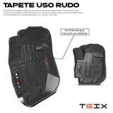 TAPETES  DELANTEROS Y TRASEROS  ABS USO RUDO TEIX PARA SUZUKI JIMNY 2019 - 2023 AUTOMATICO