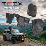 TAPETES  DELANTEROS Y TRASEROS  ABS USO RUDO TEIX PARA SUZUKI JIMNY 2019 - 2023 AUTOMATICO