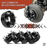 KIT ESPACIADORES 2"  6/139 LLANTA CB 93.1MM 12X1.5