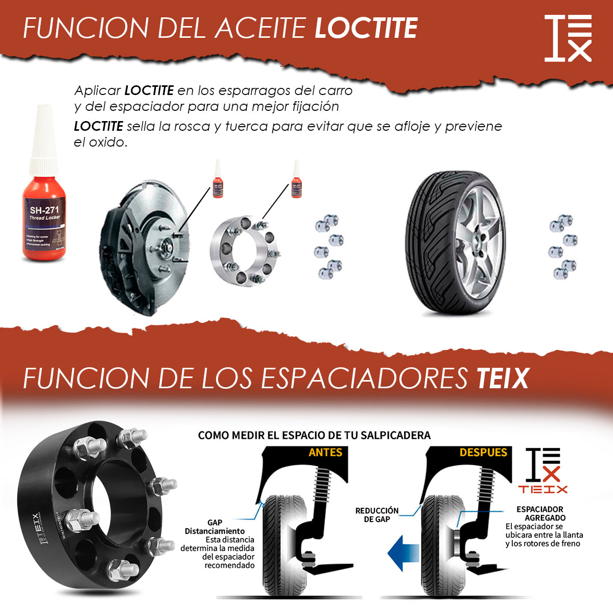 KIT ESPACIADORES 2"  6/139 LLANTA CB 93.1MM 12X1.5