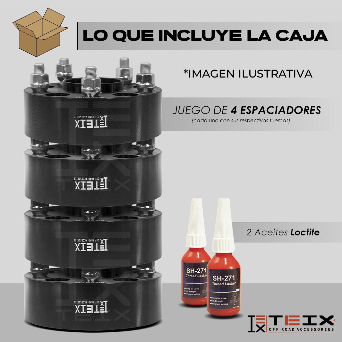 Kit Espaciadores Para RAM 1500 2013-2022 1.5 PuLG 5/139.7 Cb77.8 (CENTRADOR)