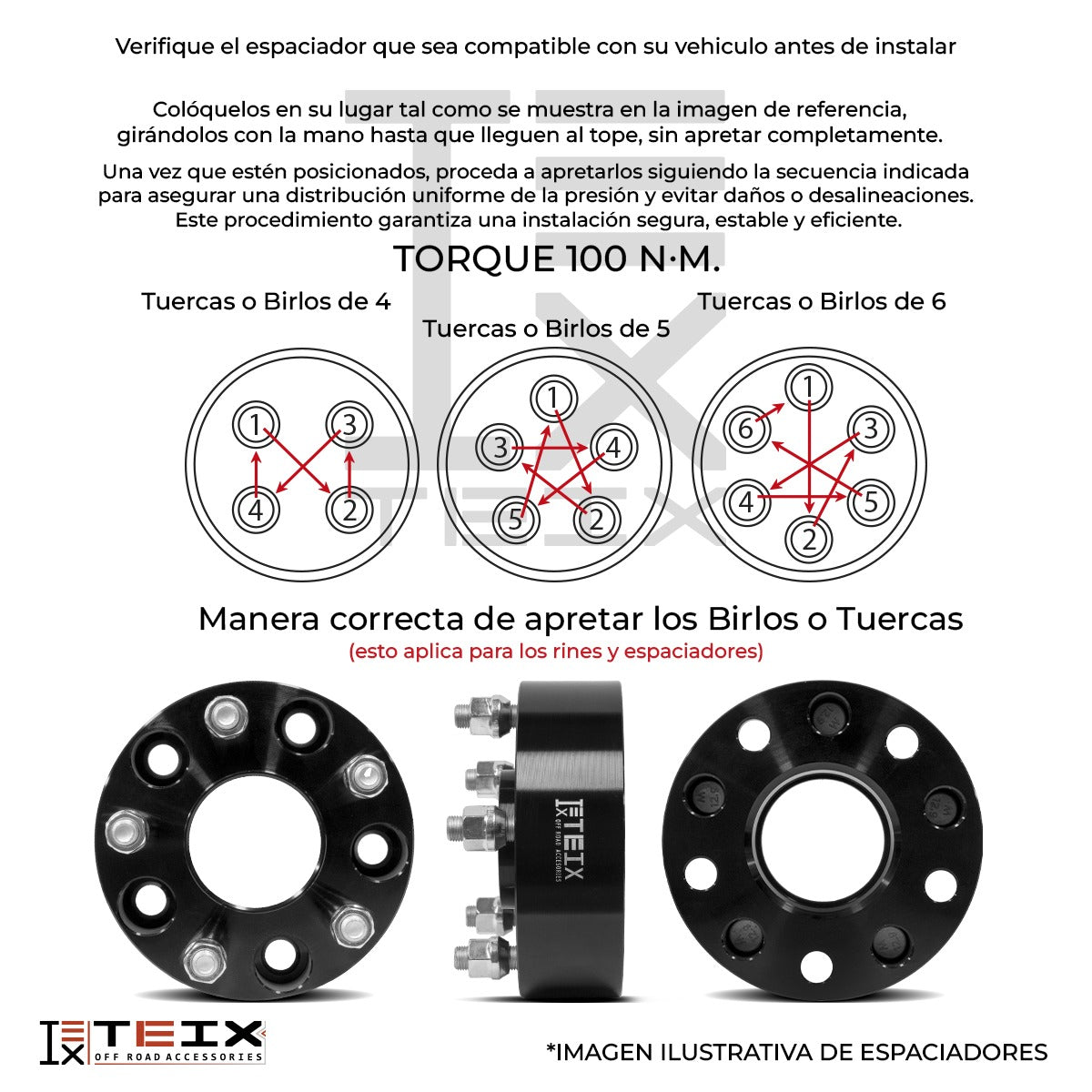 Kit Espaciadores Para RAM 1500 2013-2022 1.5 PuLG 5/139.7 Cb77.8 (CENTRADOR)