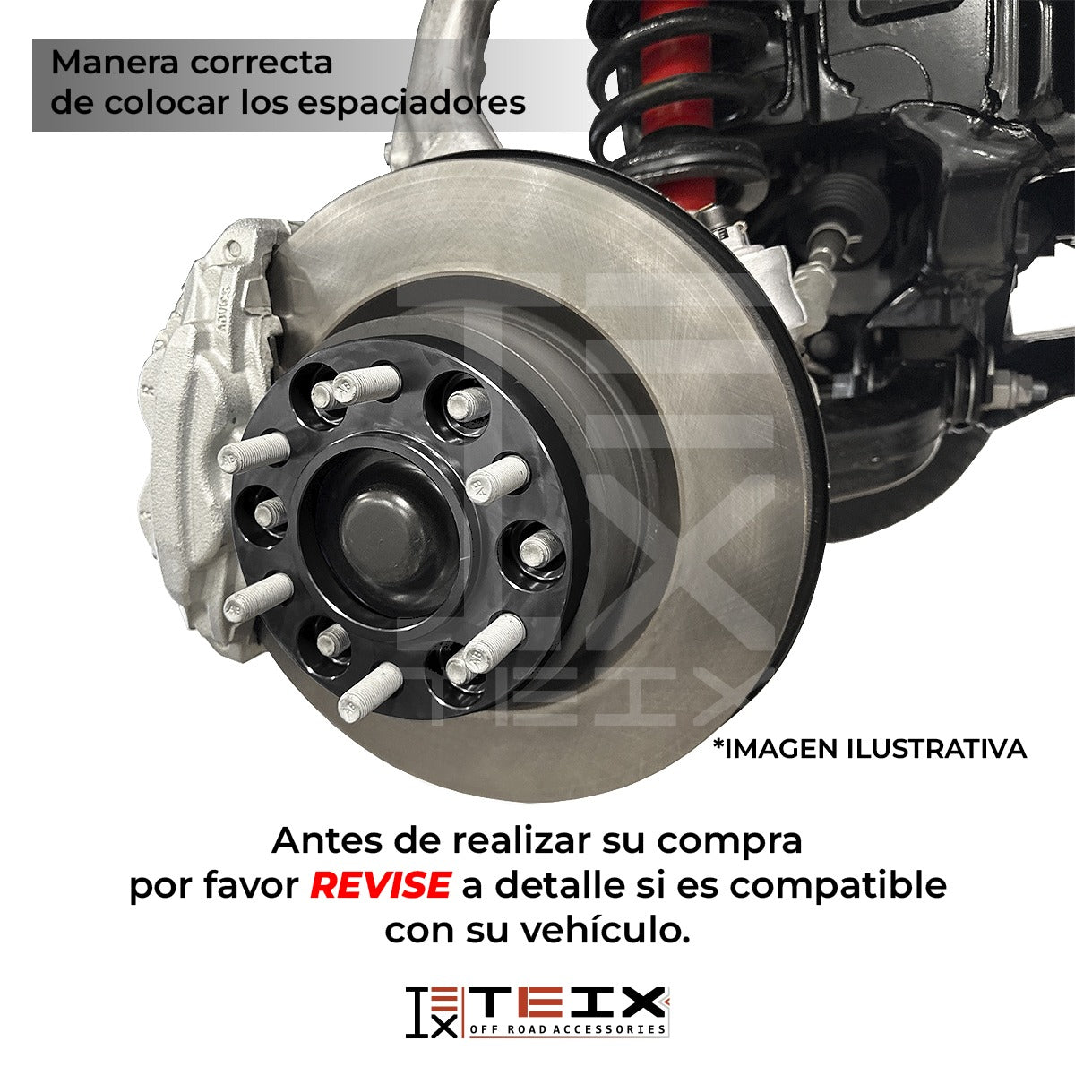 Kit Espaciadores Para RAM 1500 2013-2022 1.5 PuLG 5/139.7 Cb77.8 (CENTRADOR)