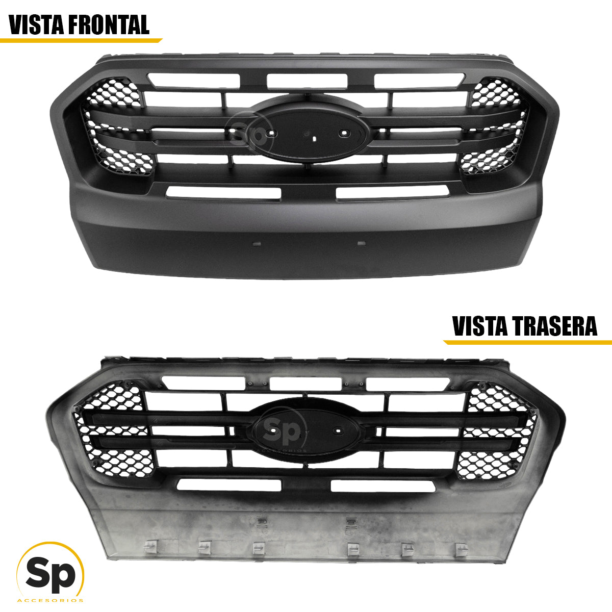 PARRILLA FRONTAL FORD RANGER 2016-2018 TIPO RAPTOR COMPLETA
