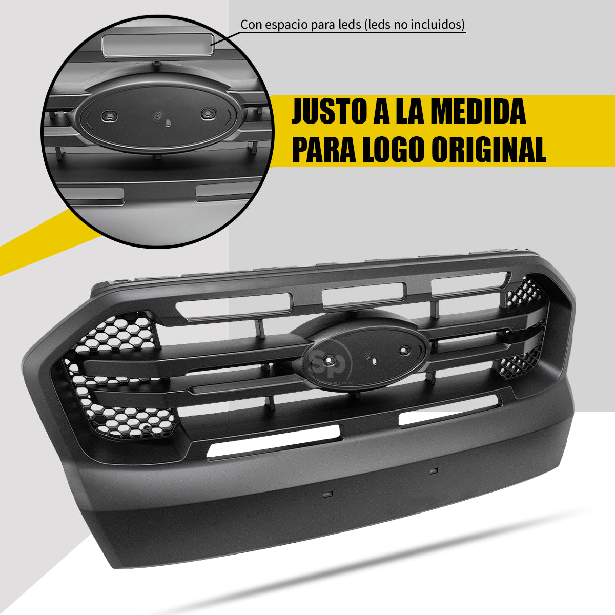 PARRILLA FRONTAL FORD RANGER 2016-2018 TIPO RAPTOR COMPLETA