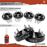 KIT ESPACIADORES 1" 5X108  PARA FORD BRONCO SPORT 2021 - 2023 LLANTA CB 63.4MM 12X1.5