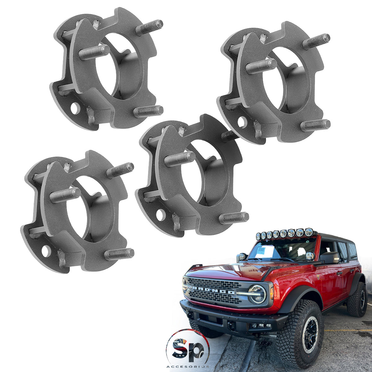 KIT ELEVACIÓN SUSPENSIÓN TEIX 2PULG PARA FORD BRONCO 2021 - 2024