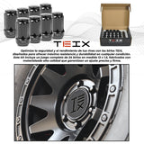 TUERCAS BIRLOS 12X1.5 24PZ SEGURIDAD TEIX OFF ROAD NEGROS